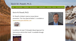 Desktop Screenshot of kevinpowellphd.com